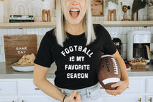 Load image into Gallery viewer, Fox and Owl Apparel - Gameday Retro Checkers Gold Football Graphic Tee: M ///