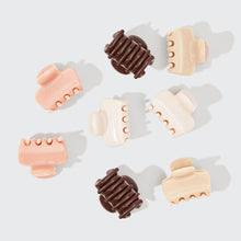 Load image into Gallery viewer, KITSCH - Recycled Plastic Mini Cloud Claw Clips 8pc Set - Rosewood ///