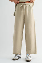 Load image into Gallery viewer, Mono B - Malibu Wide-Leg Fleece Pants: ELDERGREEN / S:M:L (2:2:2)