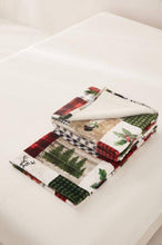 Load image into Gallery viewer, Duke Imports - "Country Lodge Patchwork" Footed Flannel Throw 50"x70" ///
