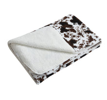 Load image into Gallery viewer, Duke Imports - "Chestnut Rodeo" Faux Fur Plush Throw Blanket - 50"x70" ///