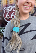 Load image into Gallery viewer, Rowdy Crowd Clothing - Turquoise Rock Ponytail Holder ///