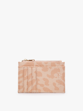 Load image into Gallery viewer, Jen &amp; Co. - Sia Zip Card Holder Wallet – Compact Vegan Leather | WL1991 : Cheetah-Rose