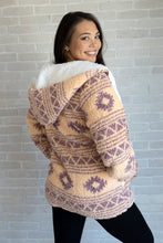 Load image into Gallery viewer, Jen &amp; Co. - JKT1048 Imani Printed Sherpa Jacket: L/XL / Aztec-Blush ///