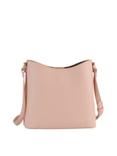 Load image into Gallery viewer, Handbag Factory Corp - Tassel Charm Pebbled Crossbody Bag: Black///