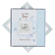Load image into Gallery viewer, Christian Art Gifts - Memory Book Our Baby Boy Padded Hardcover ///