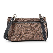 Load image into Gallery viewer, Handbag Factory Corp - Western Design Petite Crossbody Sling: Dark Brown///