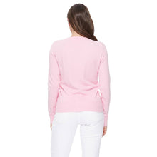 Load image into Gallery viewer, Mak - Women's V-Neck Button Down Knit Cardigan Sweater MK5178: ICE BLUE / //XL