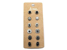 Load image into Gallery viewer, Snowing West - Western 6 Pair Dainty Post Earring Set: FUCHSIA