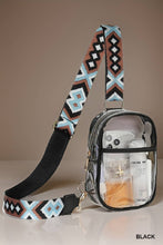 Load image into Gallery viewer, 42POPS - .._ SI-26027 Clear Sling Bag With Guitar Strap: BROWN-166357 / OS