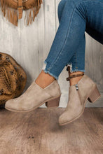 Load image into Gallery viewer, 1 the Woman - Tulip Opening Suede Ankle Boots: Coffee / (US 8.5)40///