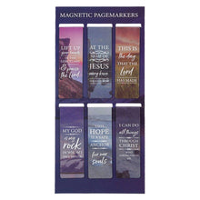 Load image into Gallery viewer, Christian Art Gifts - Magnetic Bookmark Set Lift Up Your Hands///