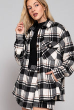 Load image into Gallery viewer, Active Basic | Active USA - /// Long Sleeve Wool Blend Plaid Button Down Casual Jacket : PNK-pink/khaki / M