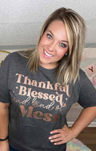 Load image into Gallery viewer, Fox and Owl Apparel - NEW FALL THANKFUL BLESSED SEASONAL  /// COZY GRAPHIC TEE: M