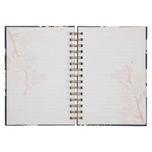 Load image into Gallery viewer, Christian Art Gifts - Journal Wirebound Large Navy It Is Well With My Soul ///