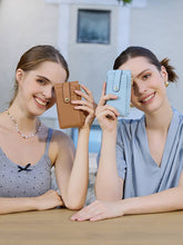 Load image into Gallery viewer, Jen &amp; Co. - Mae RFID Multi-Card Wallet w/ Strap Snap Closure | WL2541RF : Dark Purple