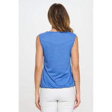 Load image into Gallery viewer, Perseption - ZIPPER FRONT TANK TOP: Palace Blue / S-M-L-XL(1-2-2-1)