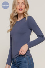 Load image into Gallery viewer, Active Basic | Active USA - Long Sleeve Crew Neck Inner Fur Seamless Top: OLV-///olive / S/M