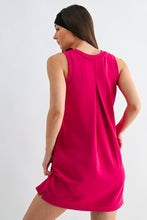 Load image into Gallery viewer, Mono B - Laguna Scuba Shift Dress: PLUM PINK / S:M:L (2:2:2)