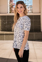 Load image into Gallery viewer, Floral Printed Top with Ruffled Sleeves ###