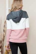 Load image into Gallery viewer, COLOR BLOCK HOODED SWEATSHIRT ***
