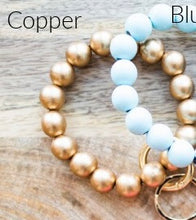 Load image into Gallery viewer, Wood Key Ring Bracelet Bangle Keychains Keyrings ***