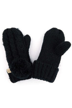 Load image into Gallery viewer, CC. Two Tone Pom Kids Gloves 24 ???