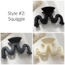 Load image into Gallery viewer, Squiggle Hair Claw Clips