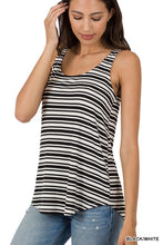 Load image into Gallery viewer, RIBBED STRIPED SLEEVELESS TOP tank **