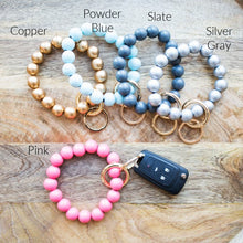 Load image into Gallery viewer, Wood Key Ring Bracelet Bangle Keychains Keyrings ***
