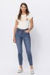 Load image into Gallery viewer, HIGH WAISTED EMBROIDERED POCKET RELAXED FIT 88259 **