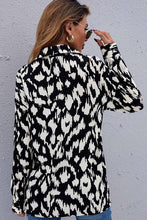 Load image into Gallery viewer, Chic casual long sleeves woven blouse. Lightweight woven fabric shapes this blouse with collared neckline, long sleeves with buttoning cuffs, and a buttoned relaxed bodice **.