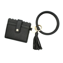 Load image into Gallery viewer, Farrah Leopard Key Ring Wallet Bracelet Combo ***