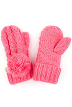 Load image into Gallery viewer, CC. Two Tone Pom Kids Gloves 24 ???